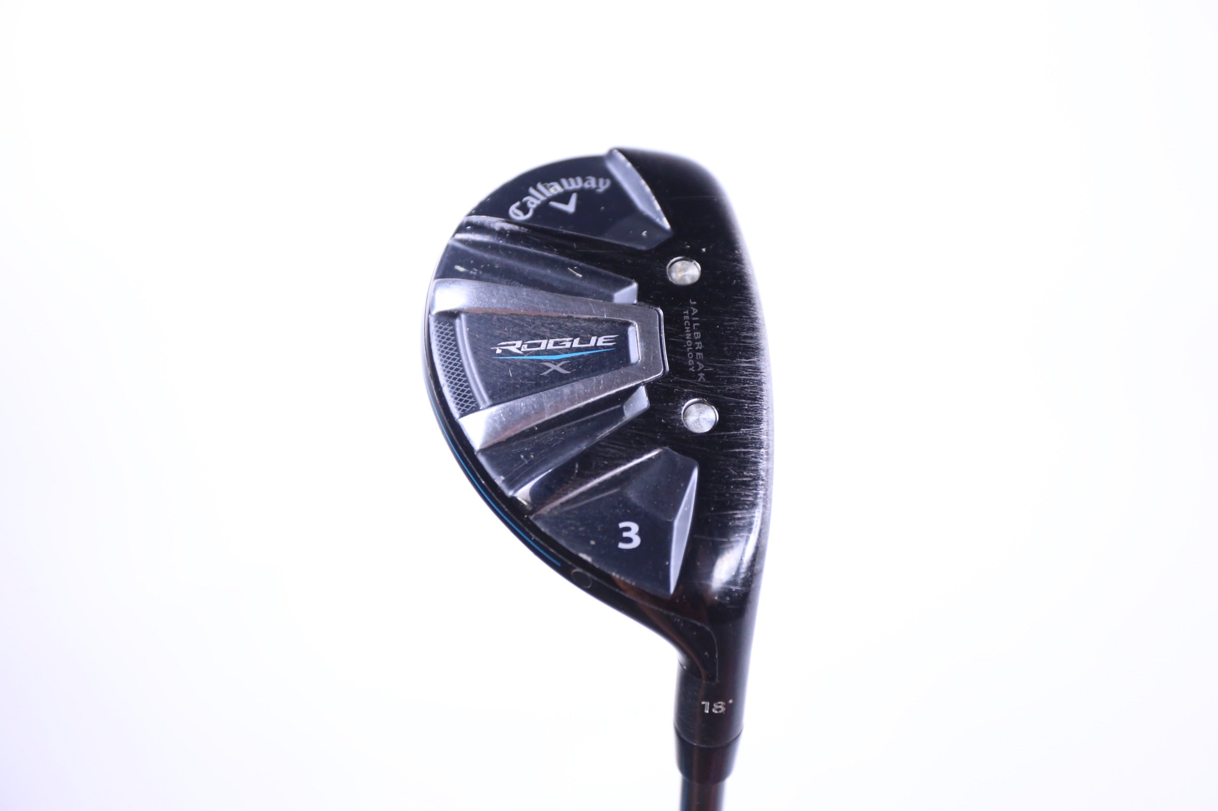 Used Callaway Rogue X 3H Hybrid Golf Club - Right Handed 18° Stiff Flex - Perfect for Mid-Handicap Players & Driving Range Practice