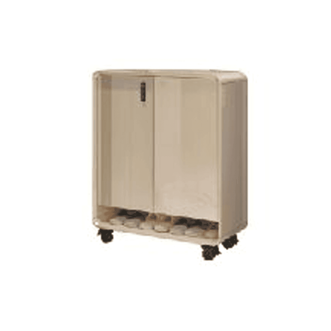 2 Door Shoe Storage Cabinet with Secure Number Lock - 80cm Modern Entryway Organizer for Hallway, Living Room & Bedroom Closet