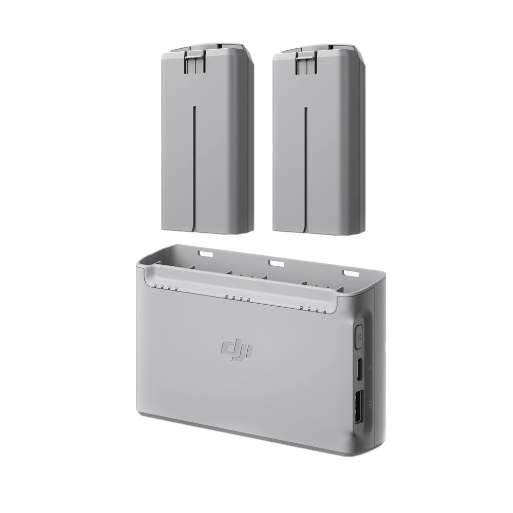 DJI Mavic Mini 2 Two-Way Charging Hub with 2 Intelligent Flight Batteries - Compatible with DJI Mini 2 & Mini SE Drones | Perfect for Travel, Aerial Photography & Extended Flight Time