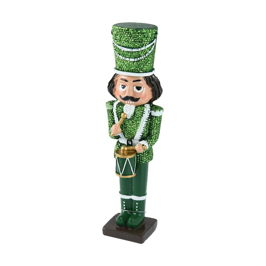 INGE Deco Nutcracker - 8-Inch Polyresin Christmas Holiday Decor for Tabletop, Mantel, and Festive Home Decorations