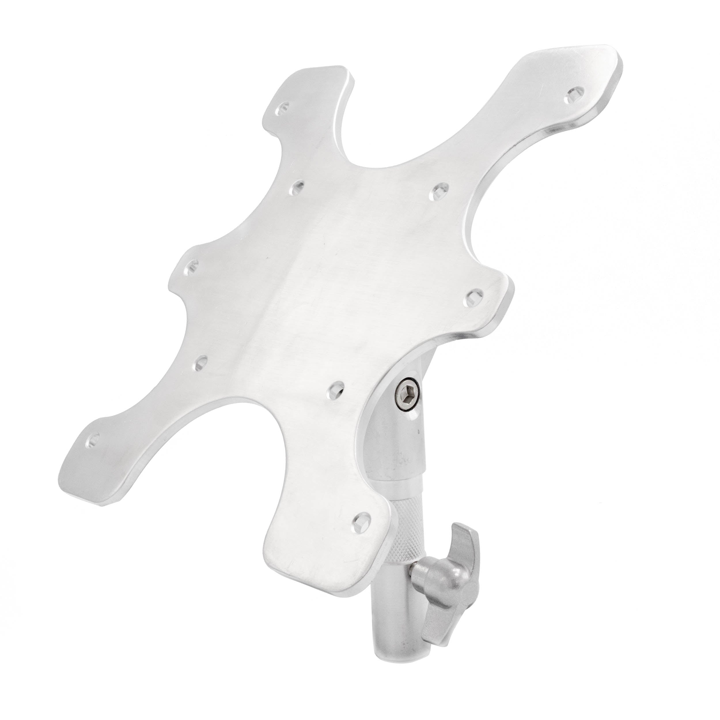 Heavy Duty Stainless Steel VESA Mount Bracket for C Stands & Baby Pin - Secure TV & Monitor Mounting for Studio & Home Theater Setup
