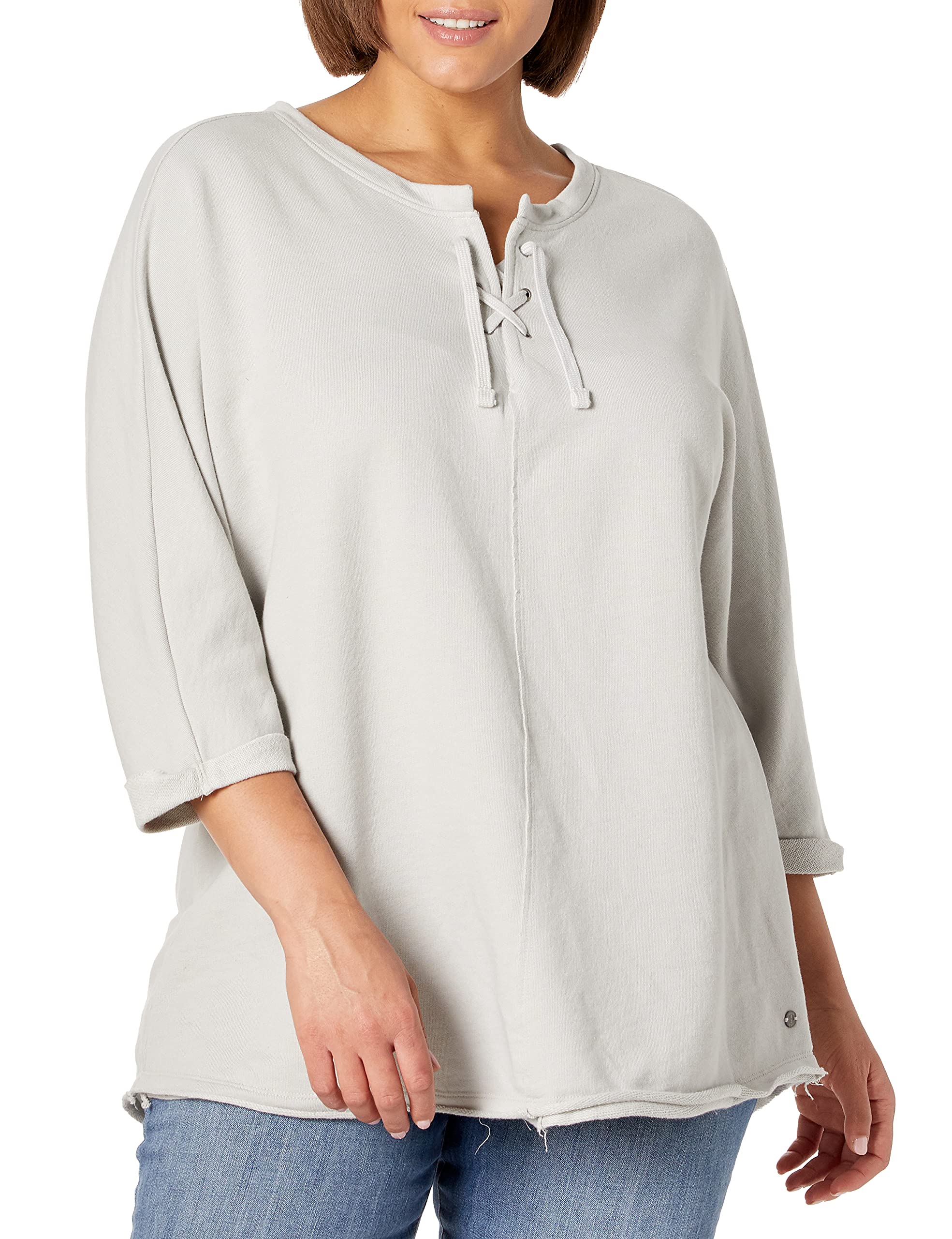 Jag Jeans Women's Debbie Lace Up Top - Stylish Casual Blouse for Everyday Wear | Perfect for Office, Date Night & Weekend Outfits