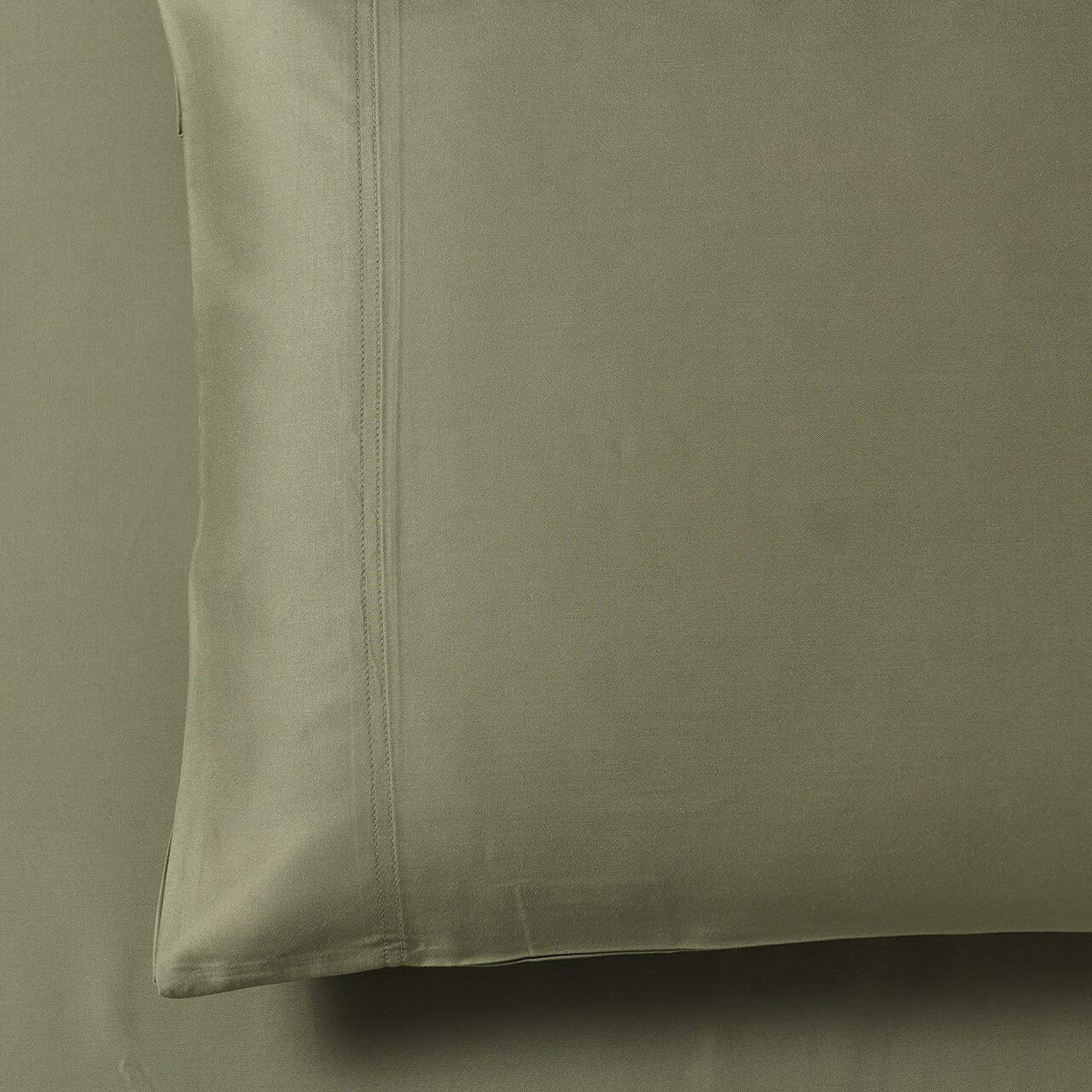 Royal Hotel Luxury Bamboo Viscose Pillowcase Set - 600 Thread Count Silky Soft King Size (2PC) - Sage Green - Breathable & Hypoallergenic for Ultimate Comfort in Bedroom, Hotel, or Guest Room