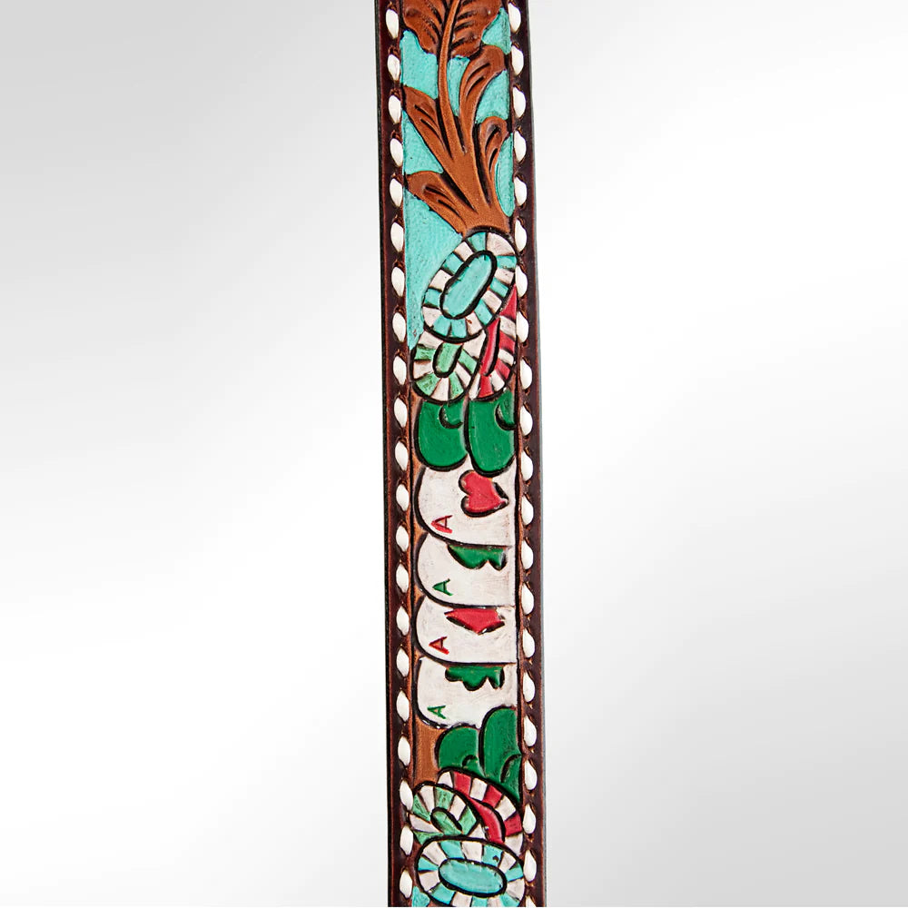 American Darling Teal Buckstitch Strap - Stylish Leather Handbag Strap for Women | Perfect for Crossbody Bags, Totes & Purse Accessories