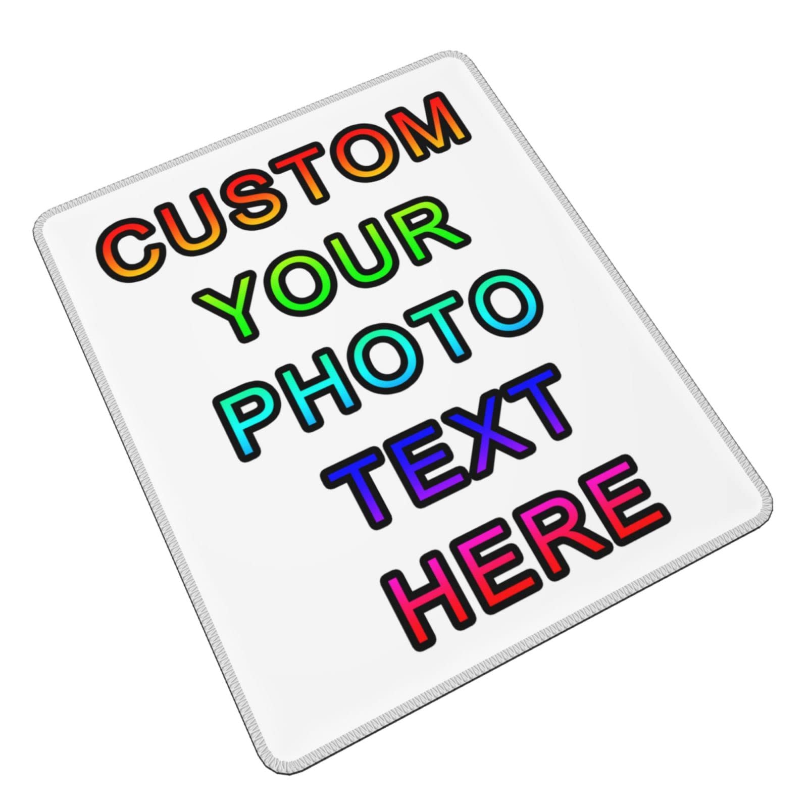 Custom Photo Mouse Pad - Personalized Gaming & Office Mousepad with Text, Anti-Slip Rubber Base - 10x12 Inch for Laptop & Computer - Perfect for Gamers, Work from Home & Office Use