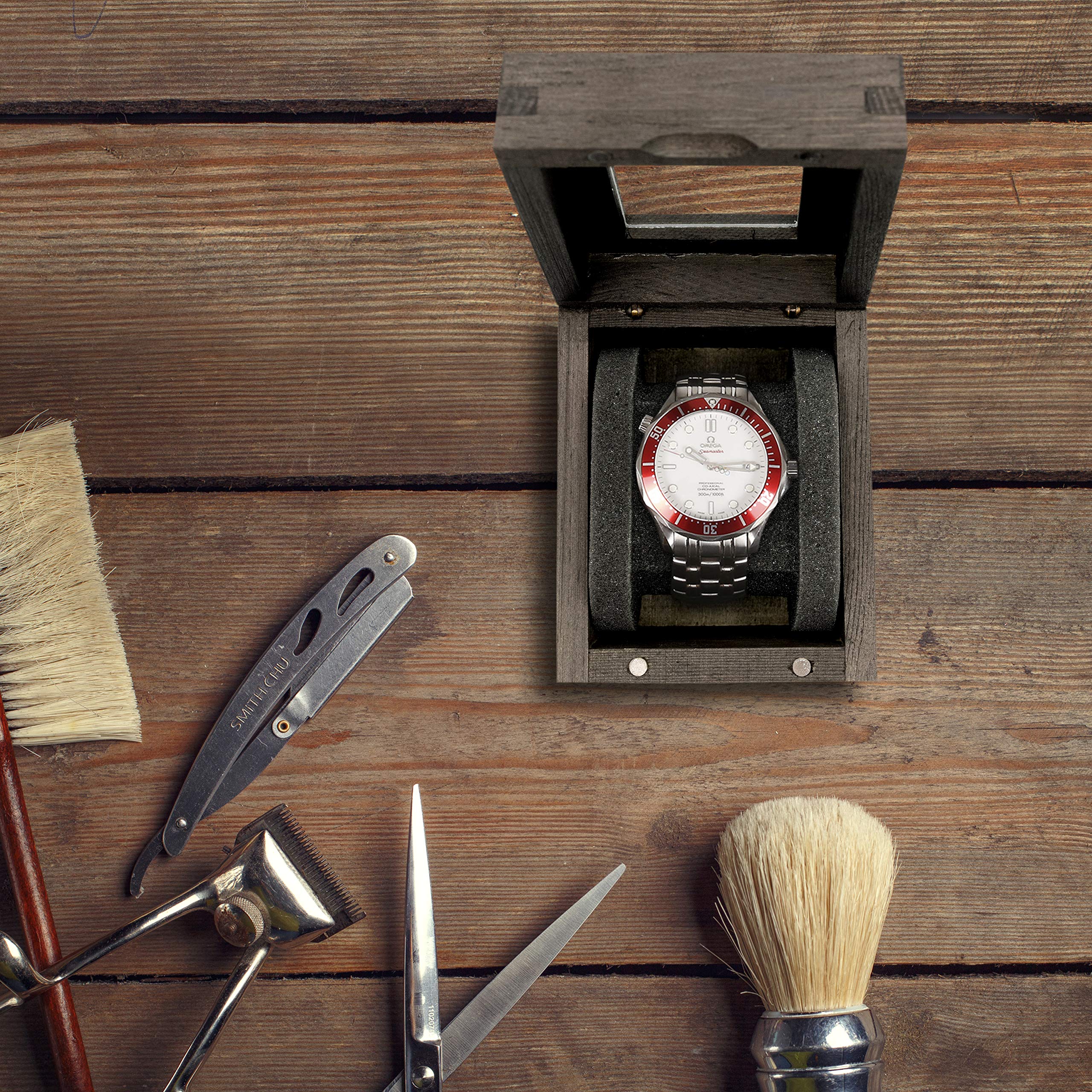 Elegant Single Wood Watch Display Case - Perfect Gift Box for Men & Women | Ideal for Jewelry Stores, Watch Collections, and Luxury Gifts