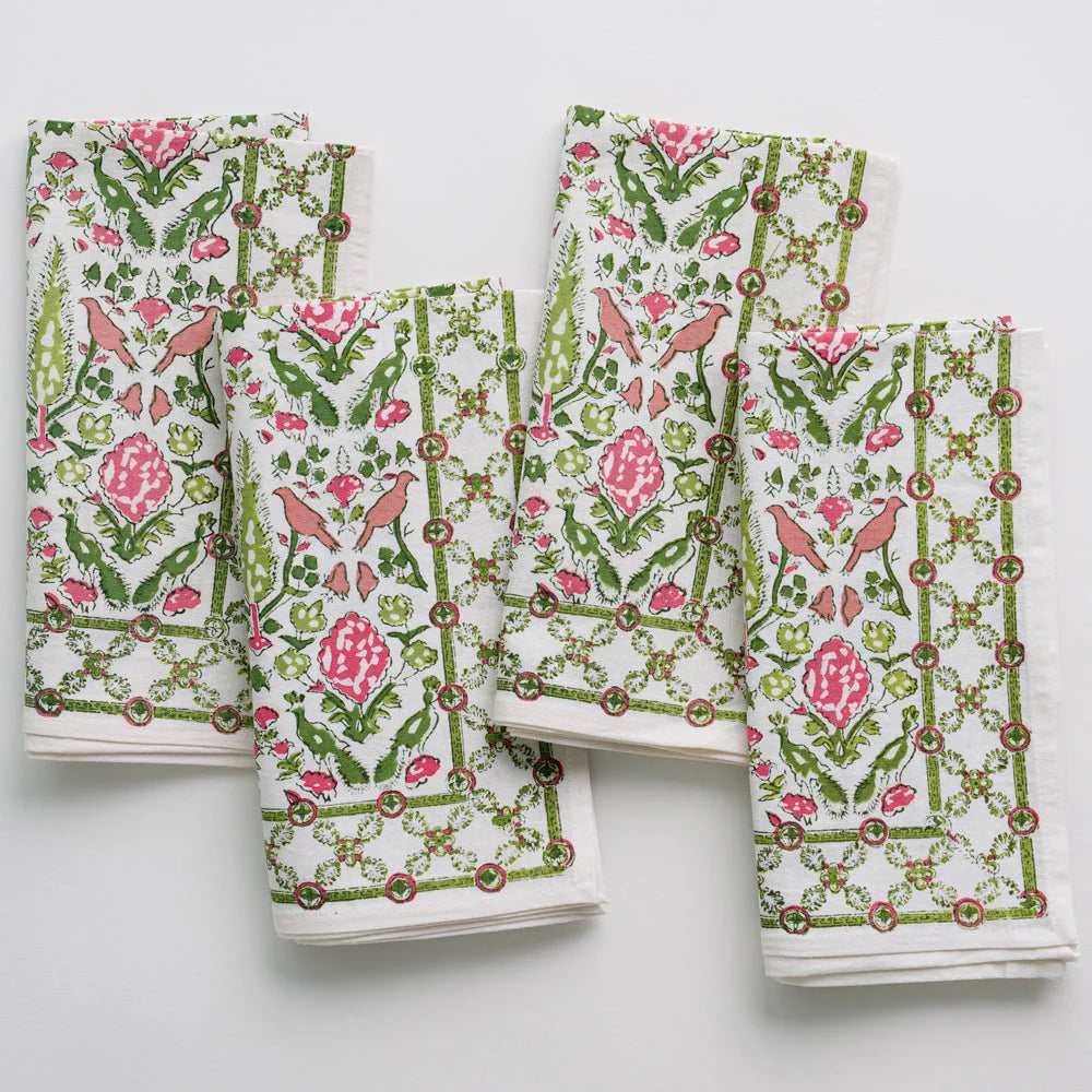 Dove & Cypress Pink and Green Collection - Elegant Home Decor for Living Room, Bedroom, and Office Spaces