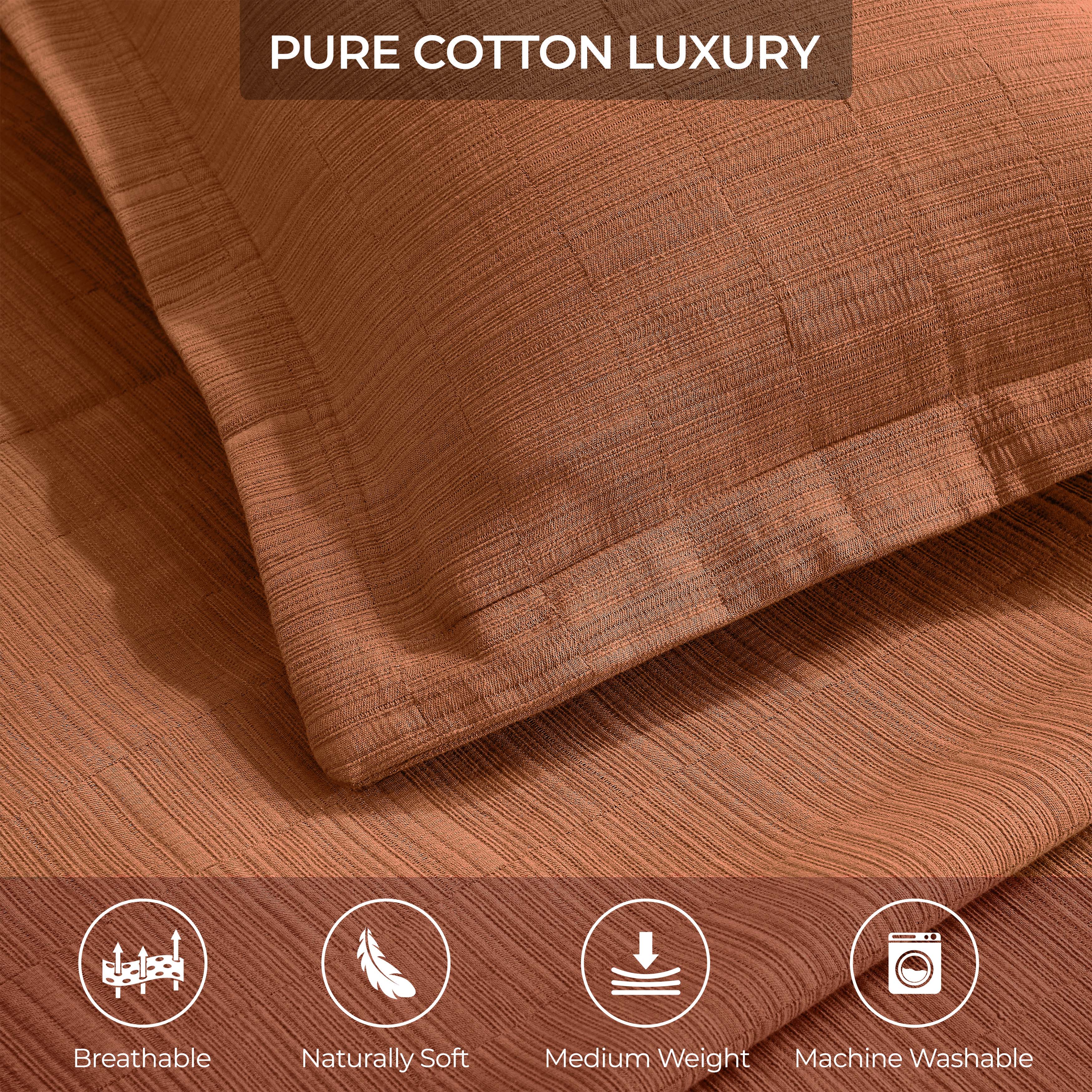 Premium Cotton Matelasse Bedspread Set with Shams - Medium Weight Luxury Bedding for Master Bedroom, Guest Room & Hotel Decor - Soft Textured Quilted Coverlet for Queen/King Size Beds