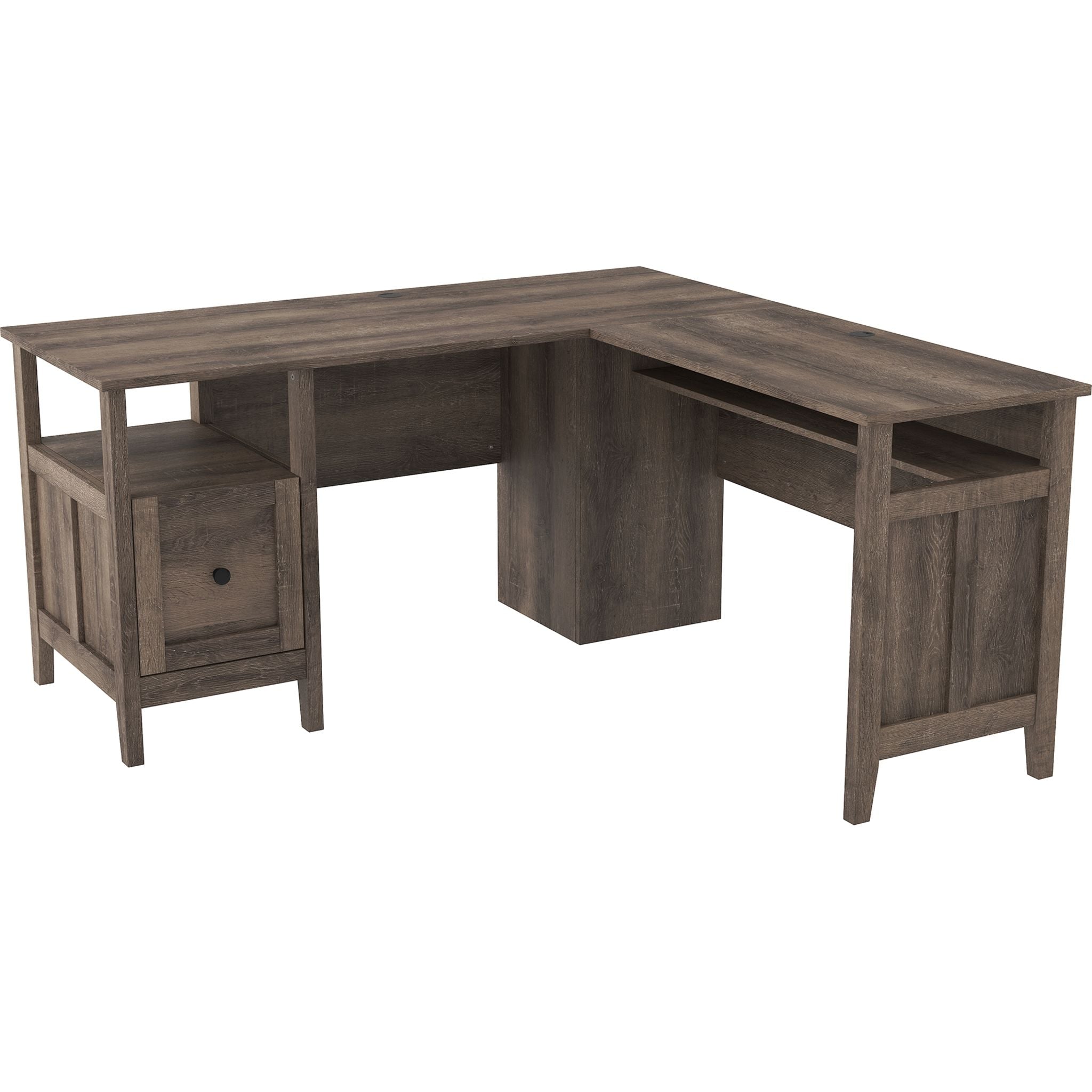Arlenbry 2 Piece Modern Office Desk Set in Gray - Perfect for Home Office, Study Room & Small Workspace