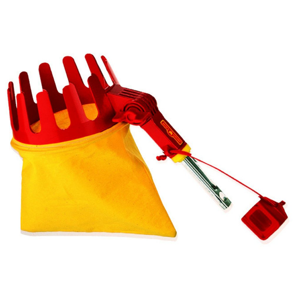 WOLF-Garten Fruit Picker with Cutting Blade & Soft Cloth Catching Bag - RGM | Harvest Apples, Pears & Citrus Safely | Perfect for Home Gardeners & Orchard Use