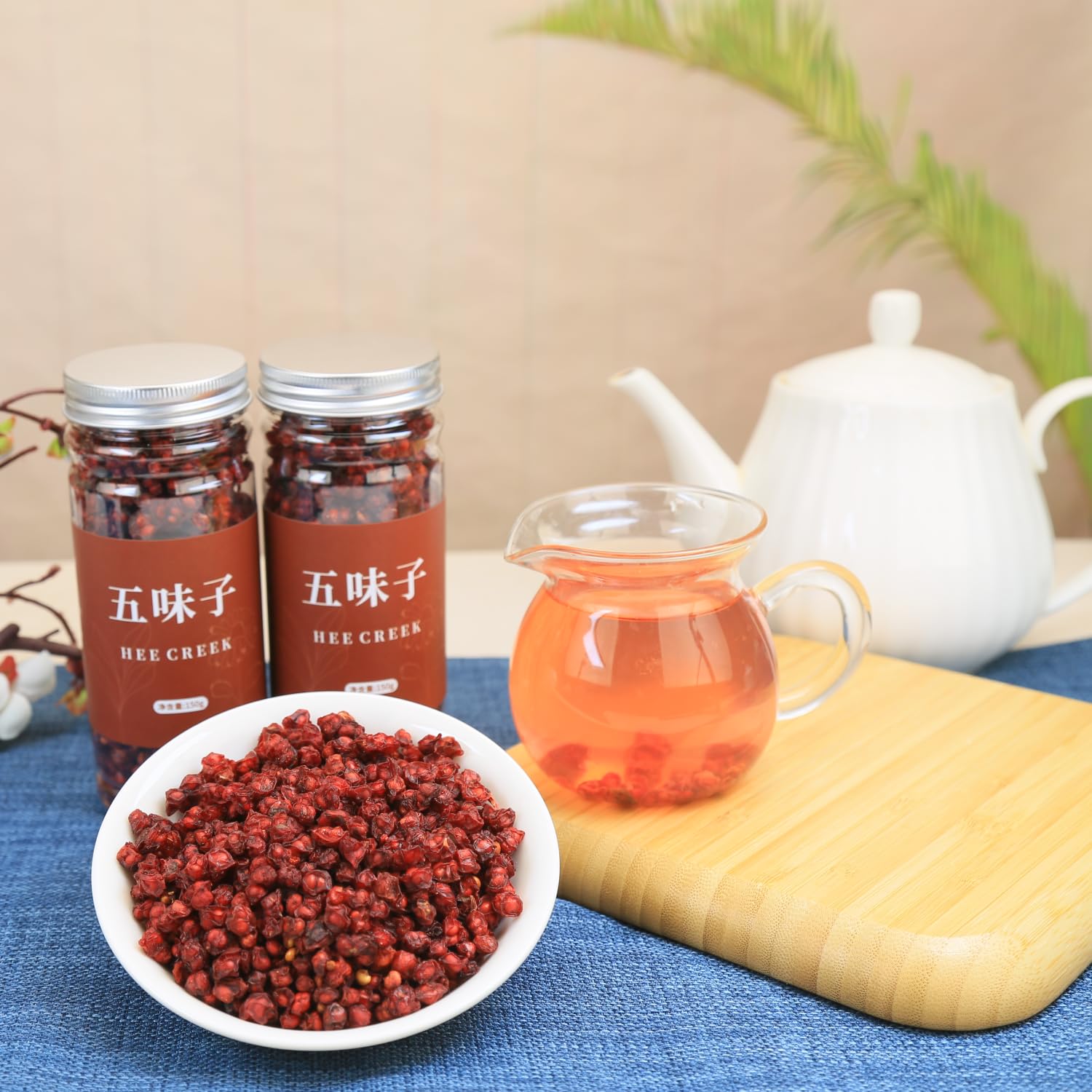 Organic Schisandra Berry Tea - 10.6oz/300g Dried Wu Wei Zi (Omija) Berries - Antioxidant-Rich Superfood for Energy & Stress Relief - Perfect for Herbal Tea, Smoothies & Traditional Chinese Medicine