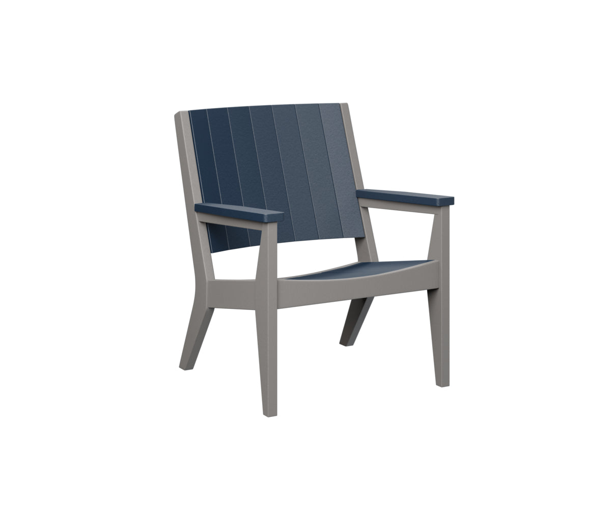 Navy Blue on Light Gray