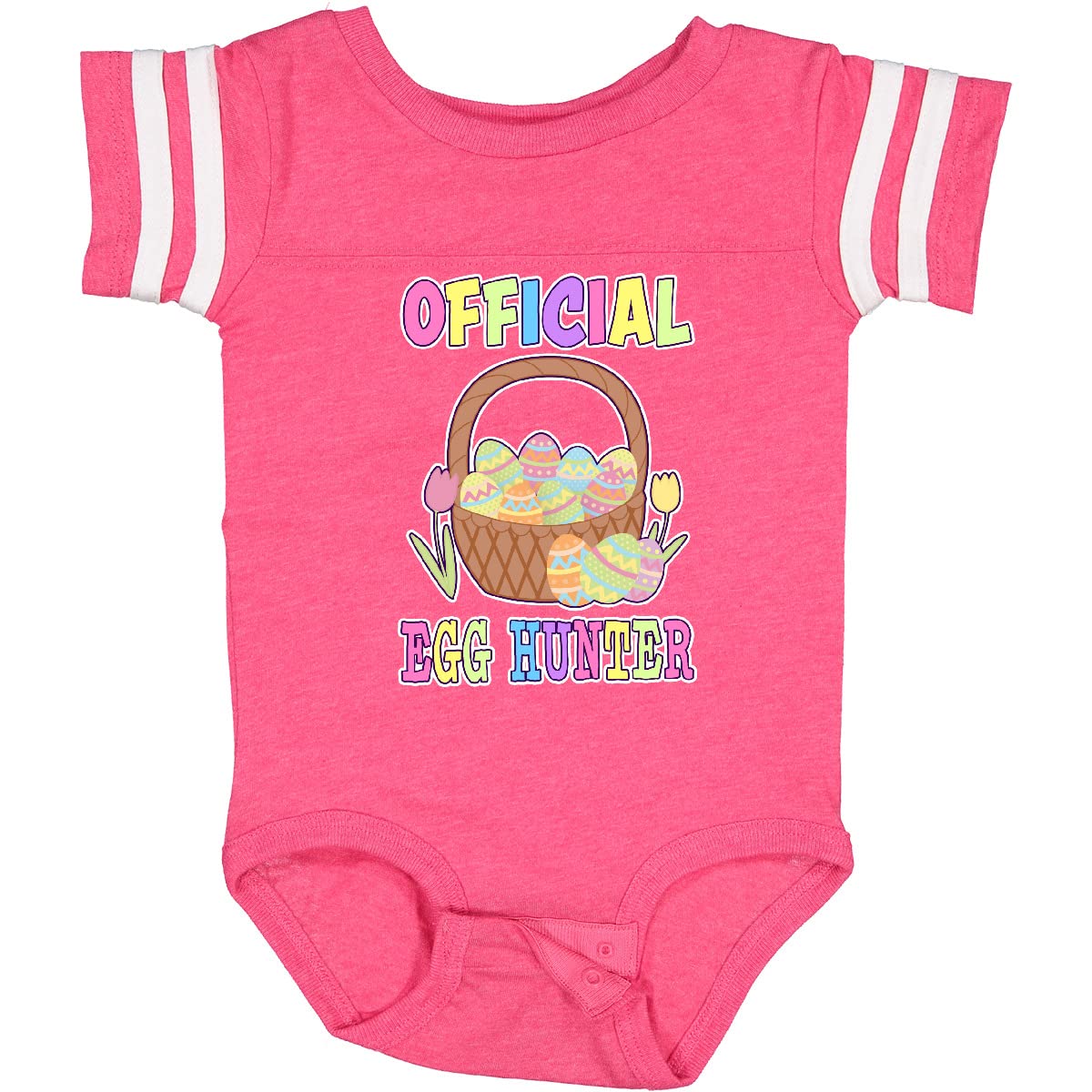 Inktastic Official Egg Hunter with Easter Basket and Eggs Baby Bodysuit - Cute Easter Outfit for Infants & Toddlers - Perfect for Easter Egg Hunts, Family Photos & Holiday Celebrations