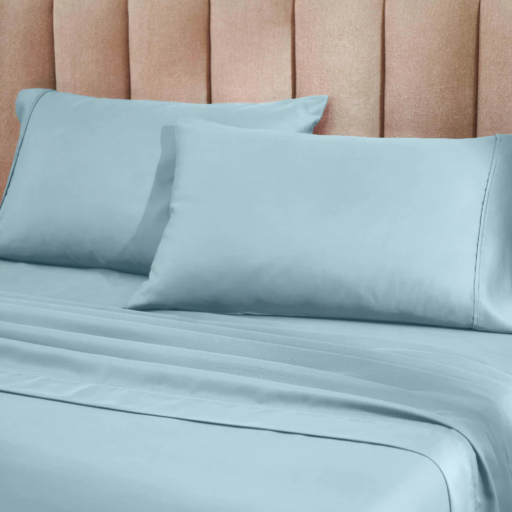 Premium 1200 Thread Count Cotton Blend 2-Piece Solid Pillowcase Set - Ultra Soft & Breathable for Bedroom Luxury (White, Queen Size) | Perfect for Home, Hotel, or Gift Giving