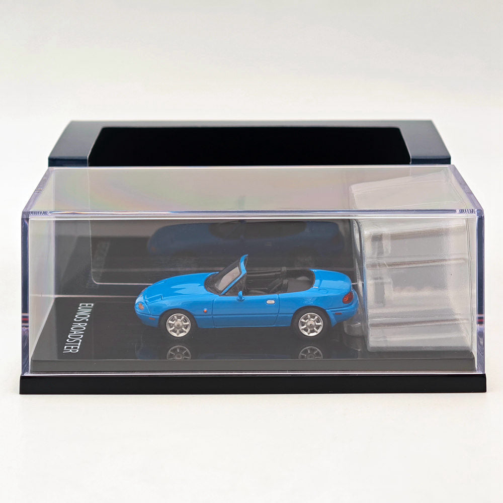 1/64 Scale Mazda Eunos Roadster NA6CE Diecast Model Car with Tonneau Cover - Blue HJ642025ABL Limited Edition Collectible Toy for Car Enthusiasts | Perfect for Display, Gifts, and Hobby Collections