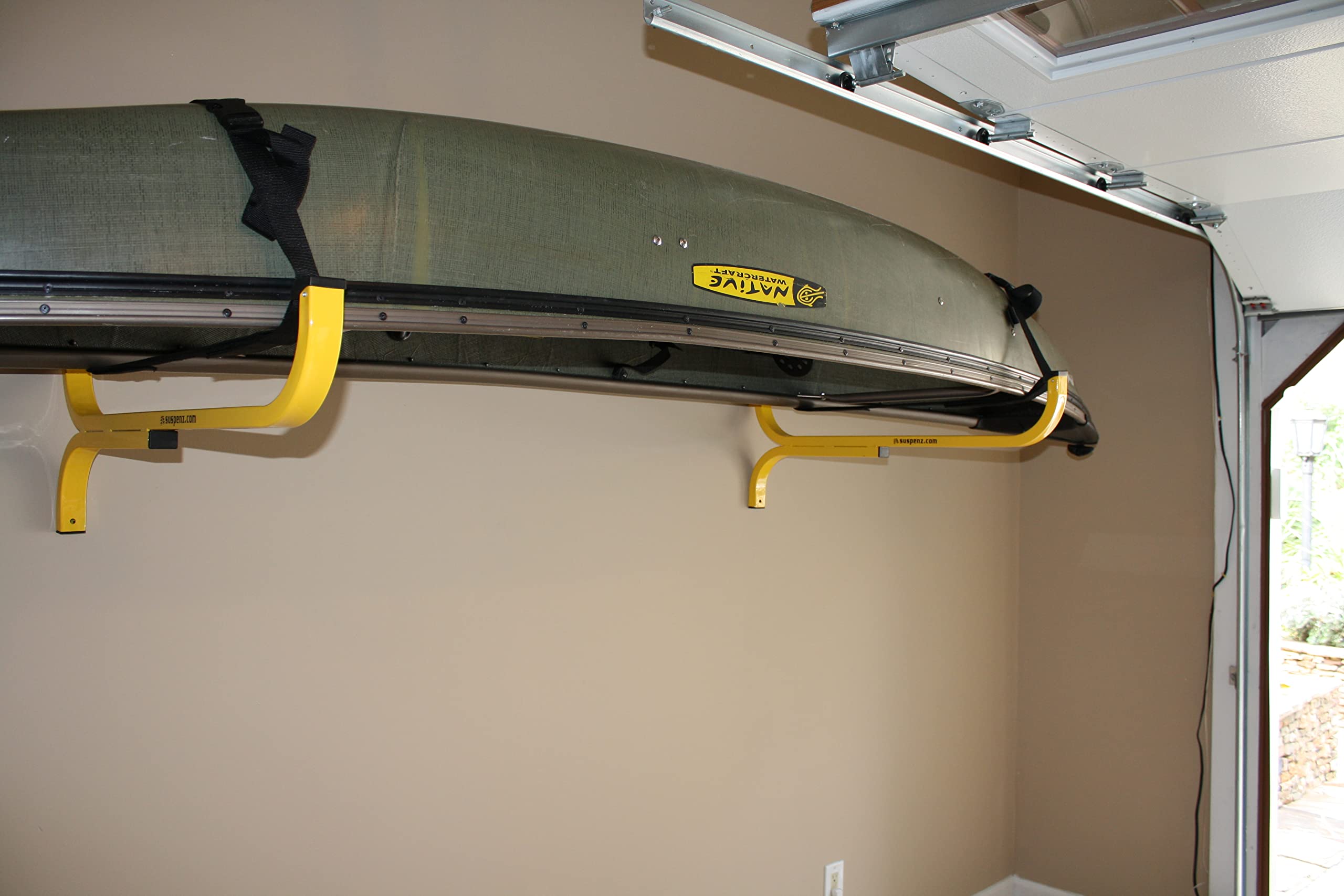 Suspenz Flat Rack - Premium Hanging Storage Rack for Kayaks, Bikes, and Outdoor Gear - Space-Saving Garage and Shed Organization Solution
