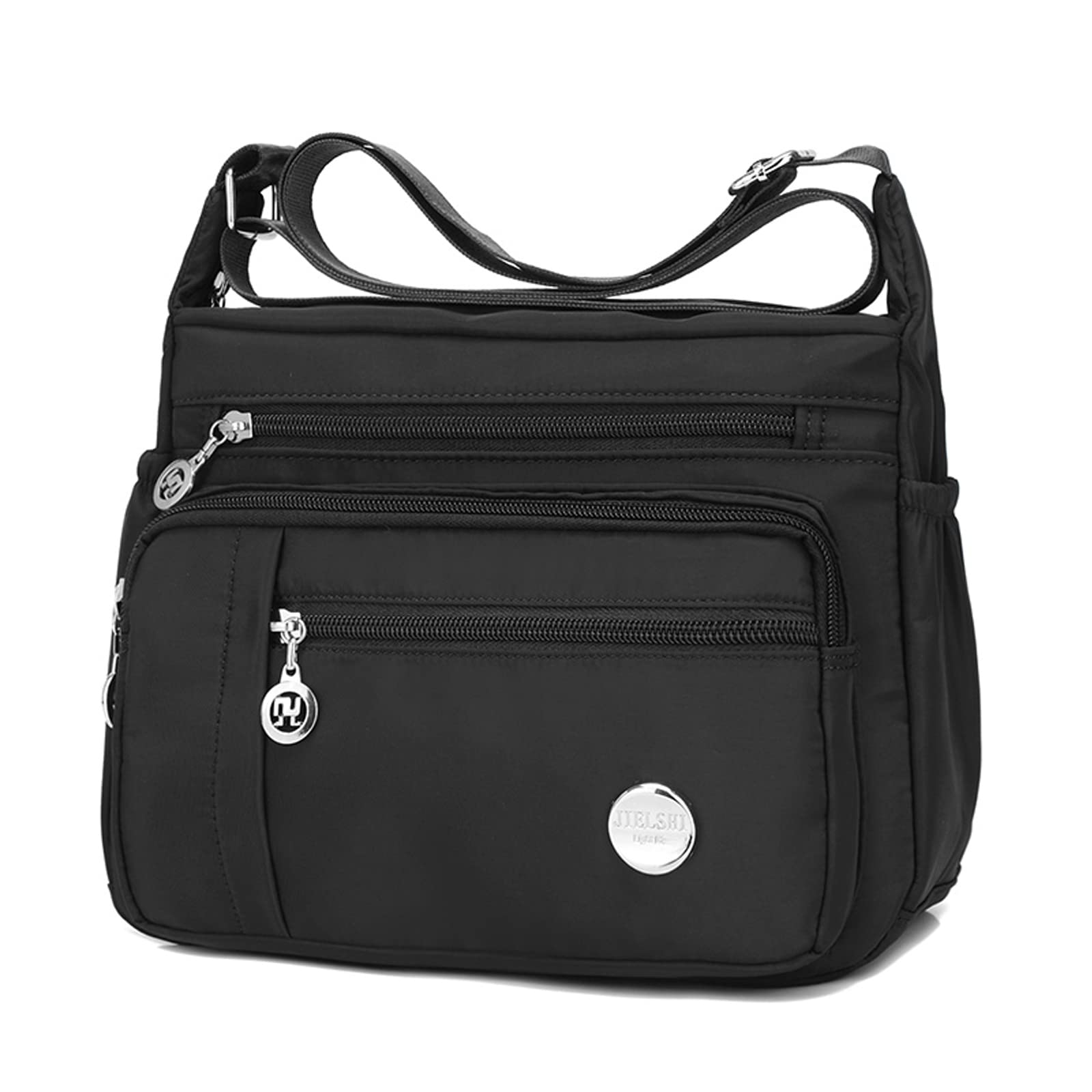 Blostirno Women's Waterproof Crossbody Bag - Nylon Shoulder Purse with Multiple Pockets for Travel, Shopping & Everyday Use