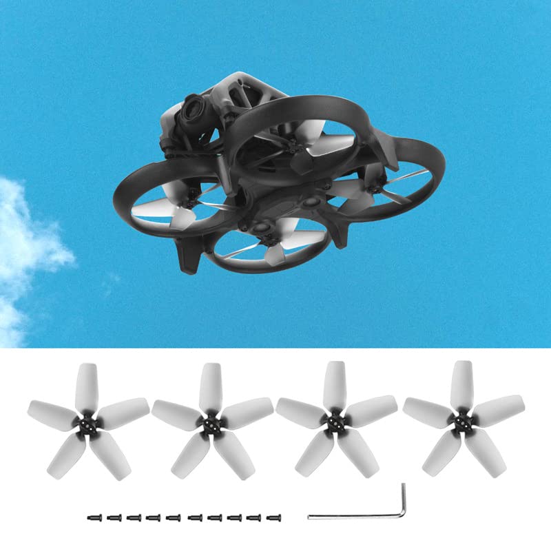 **DJI Avata Replacement Propellers - Low Noise Propeller Blades with Exclusive Screws & Screwdriver (4 Pcs + Storage Box) - Perfect for Smooth Drone Flight & Aerial Photography**