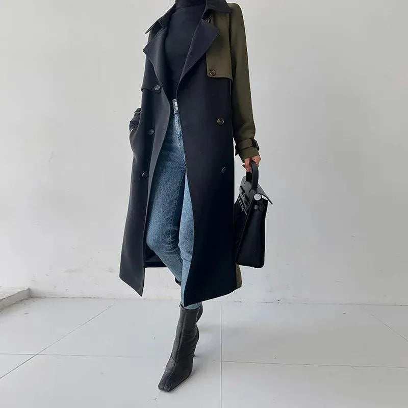 Women's Casual Winter Trench Coat - Waterproof Warm Long Overcoat for Cold Weather - Perfect for Work, Travel & Everyday Wear