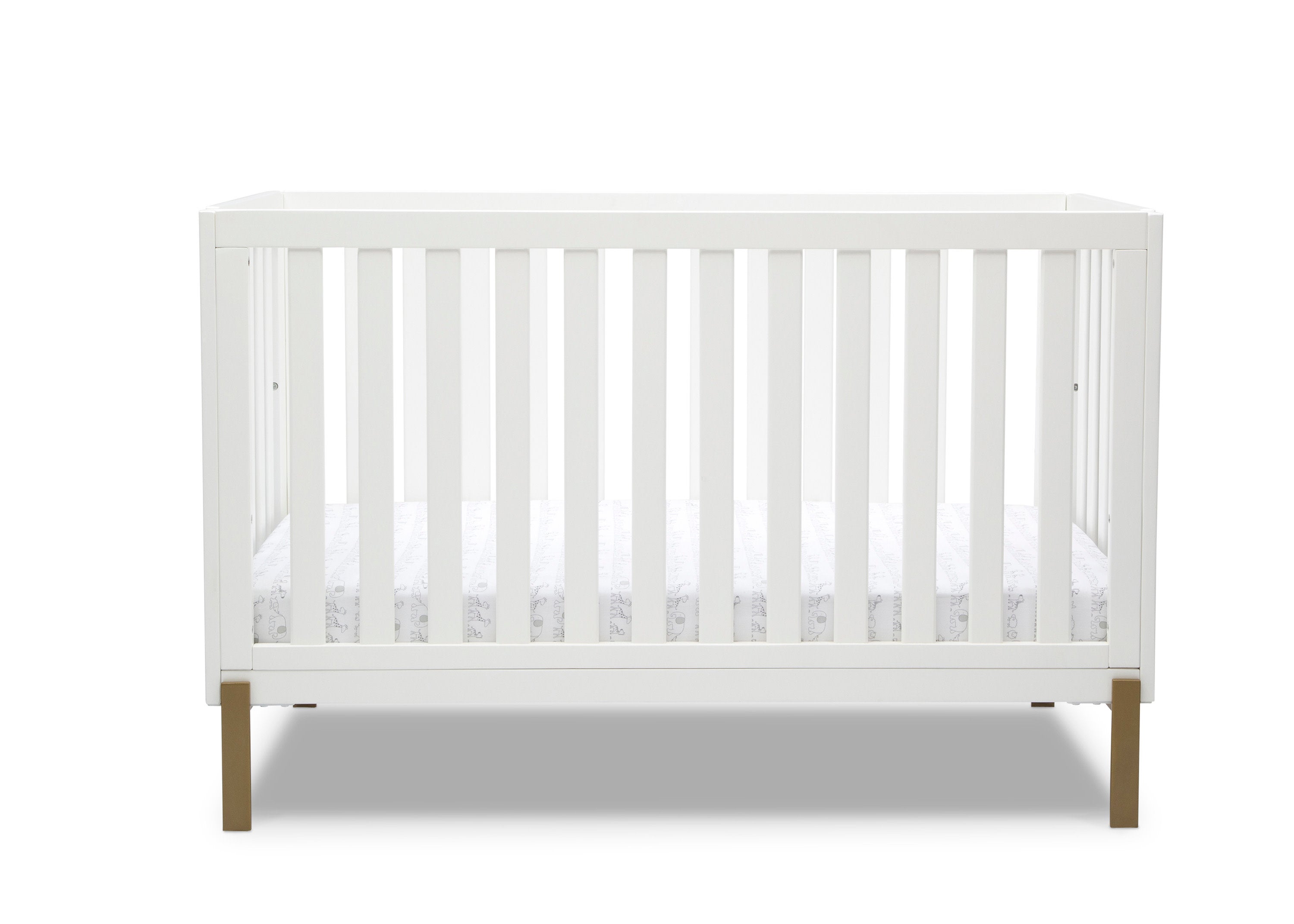 Hendrix 4-in-1 Convertible Baby Crib - Toddler Bed, Daybed & Full-Size Bed Frame - Safe Nursery Furniture for Newborns to Teens - Perfect for Bedrooms, Daycare & Guest Rooms