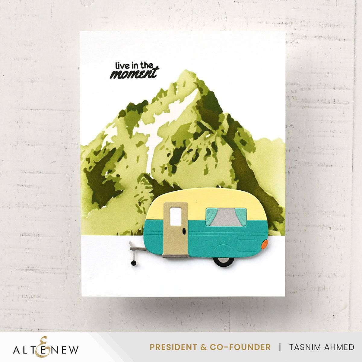 Cute Camper Layering Die Set for DIY Scrapbooking and Card Making - Perfect for Paper Crafts and Home Decor Projects