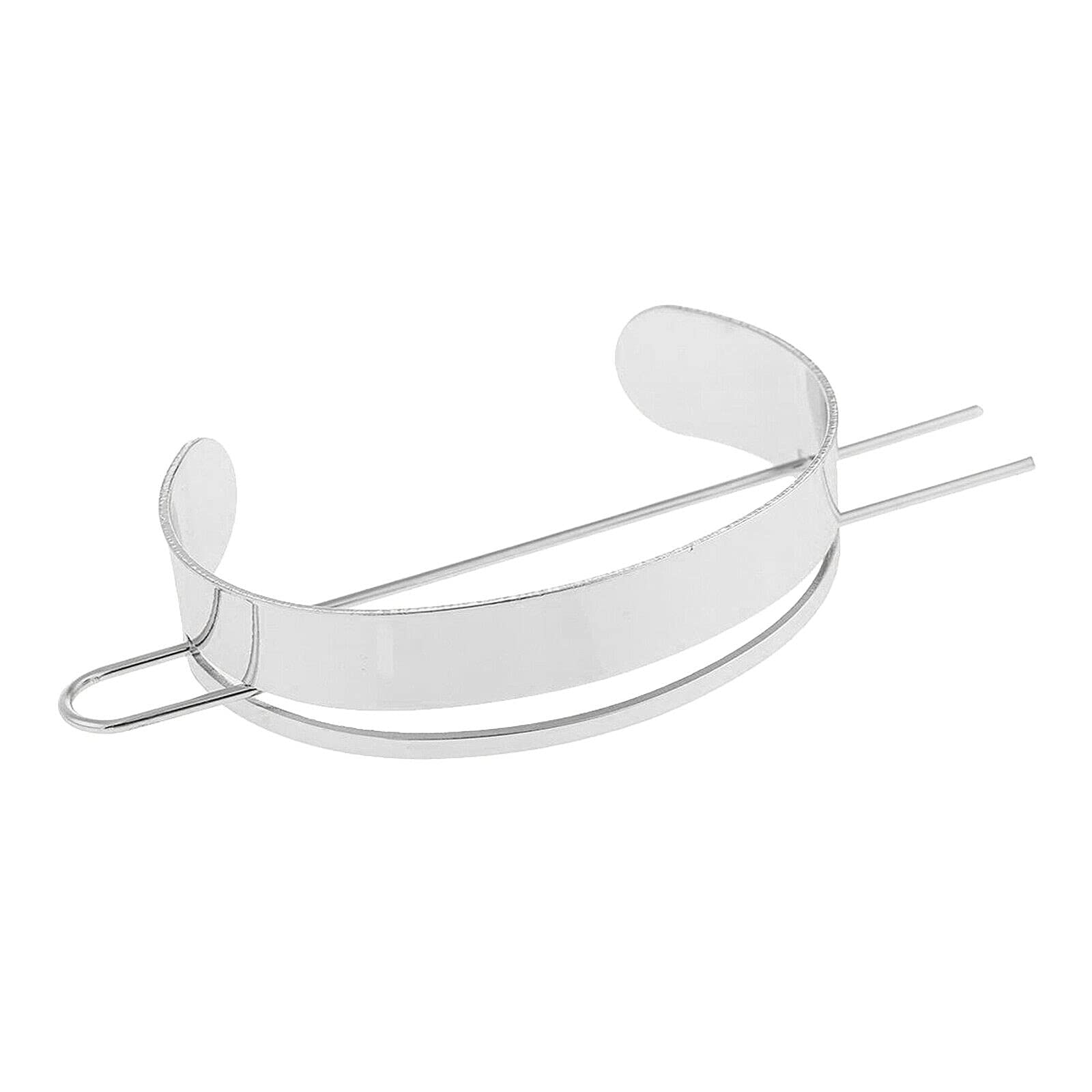 Minimalist Silver Oval Hair Stick for Women - Elegant Bun Cage Hair Pin Clips for Updos, Weddings & Special Occasions