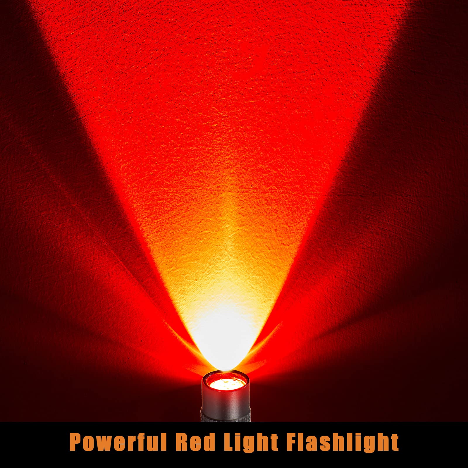 Tuanse 4 Pack Super Bright Red LED Flashlight - Pen Light for Astronomy, Aviation, Night Vision, Hunting & Emergency Use - Perfect for Stargazing, Cockpit Lighting & Low Light Observation