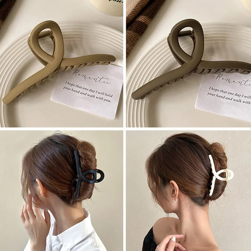 Cross Matte Hair Clips for Women - Non-Slip Hairpins for Ponytails, Braids & Updos - Trendy Hair Accessories for Everyday, Work & Special Occasions