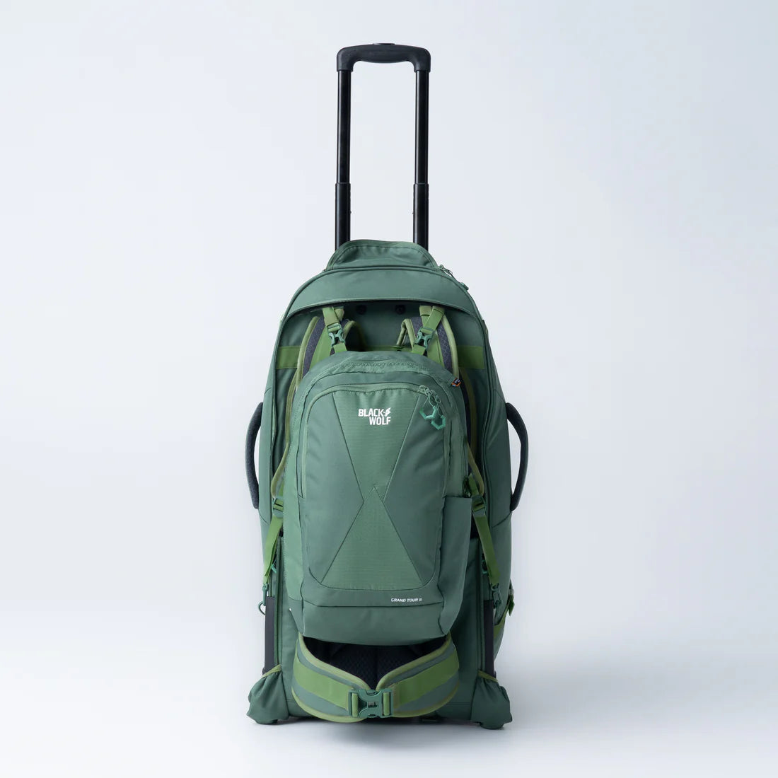 Black Wolf 65L (+20L) Grand Tour II Wheeled Duffel Bag with Backpack Straps - Perfect for Travel, Camping & Outdoor Adventures | Myrtle