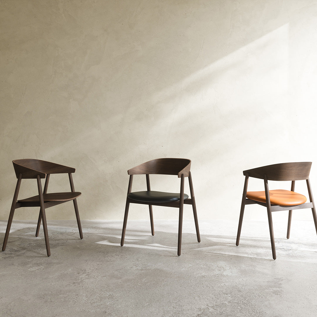 BY Kato AC2 Side Chair - Modern Wooden Dining Chair with Comfortable Cushion - Perfect for Kitchen, Dining Room, and Office Use