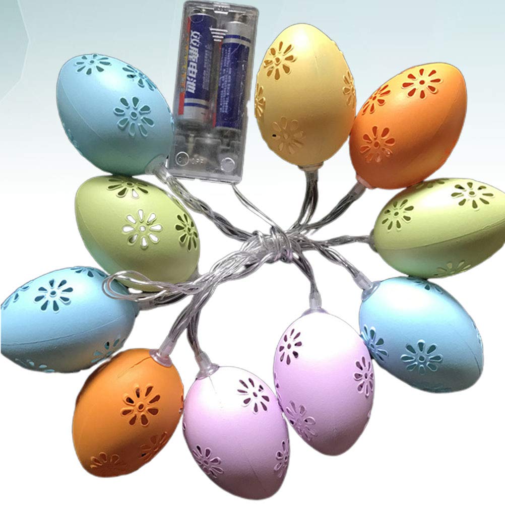 INOOMP Easter LED Fairy Lights Set - Window Hanging Decor, Tree Ornaments & Egg Lights for Easter Home Decorations | Perfect for Indoor/Outdoor Easter Party, Spring Festival & Holiday Lighting