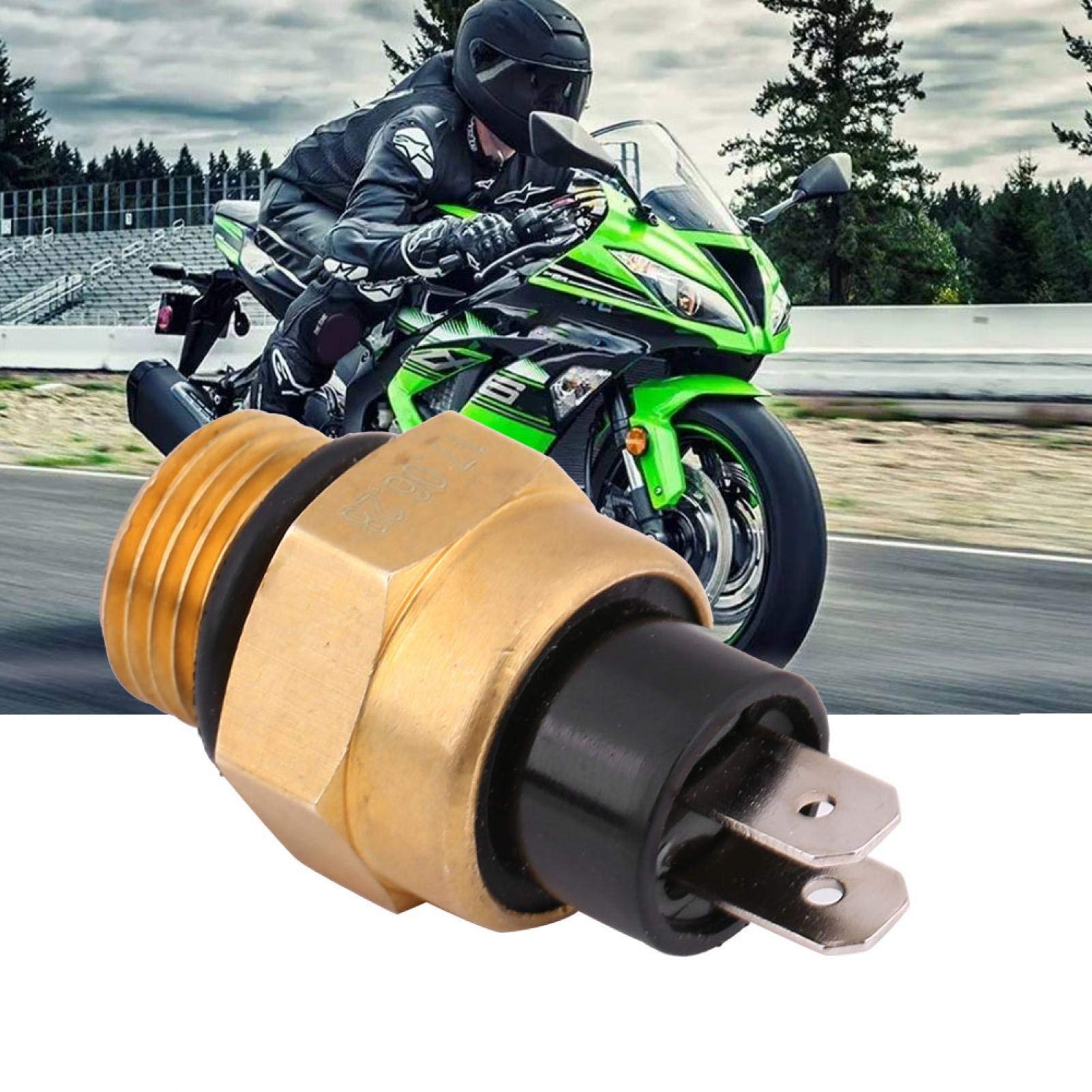 BJ250 BJ300GS Radiator Fan Temperature Sensor Switch 37760-KS4-880 - Compatible with 2004 Coupe 1.7L Cooling System, Motorcycle Thermo Switch for Efficient Engine Cooling - Perfect for Bike Radiator Fan Control & Overheat Protection