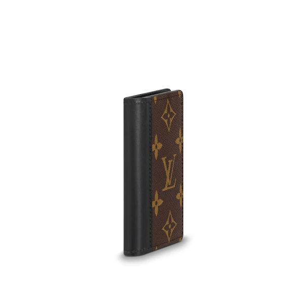 Louis Vuitton Monogram Macassar Canvas Pocket Organizer Wallet - Black | Slim Card Holder for Men | Perfect for Business, Travel & Everyday Use