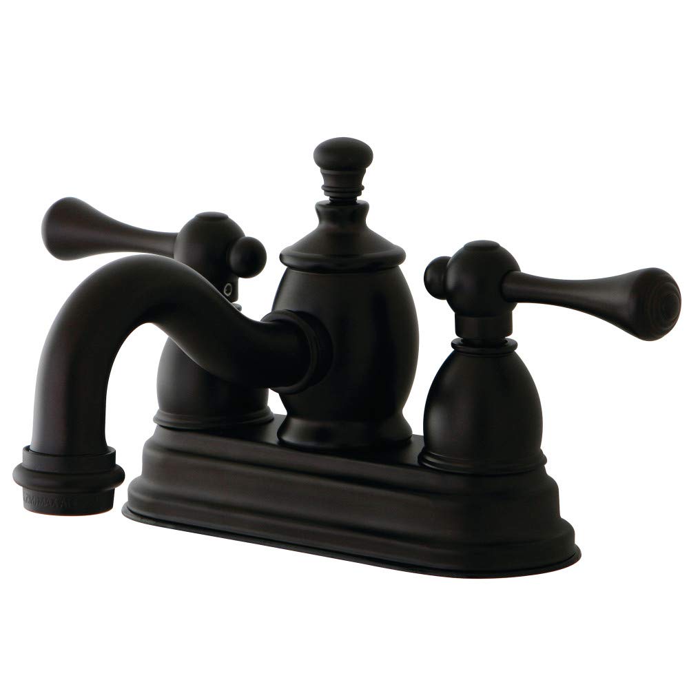 Kingston Brass KS7105BL Vintage 4-Inch Centerset Bathroom Faucet in Oil Rubbed Bronze - 4-15/16
