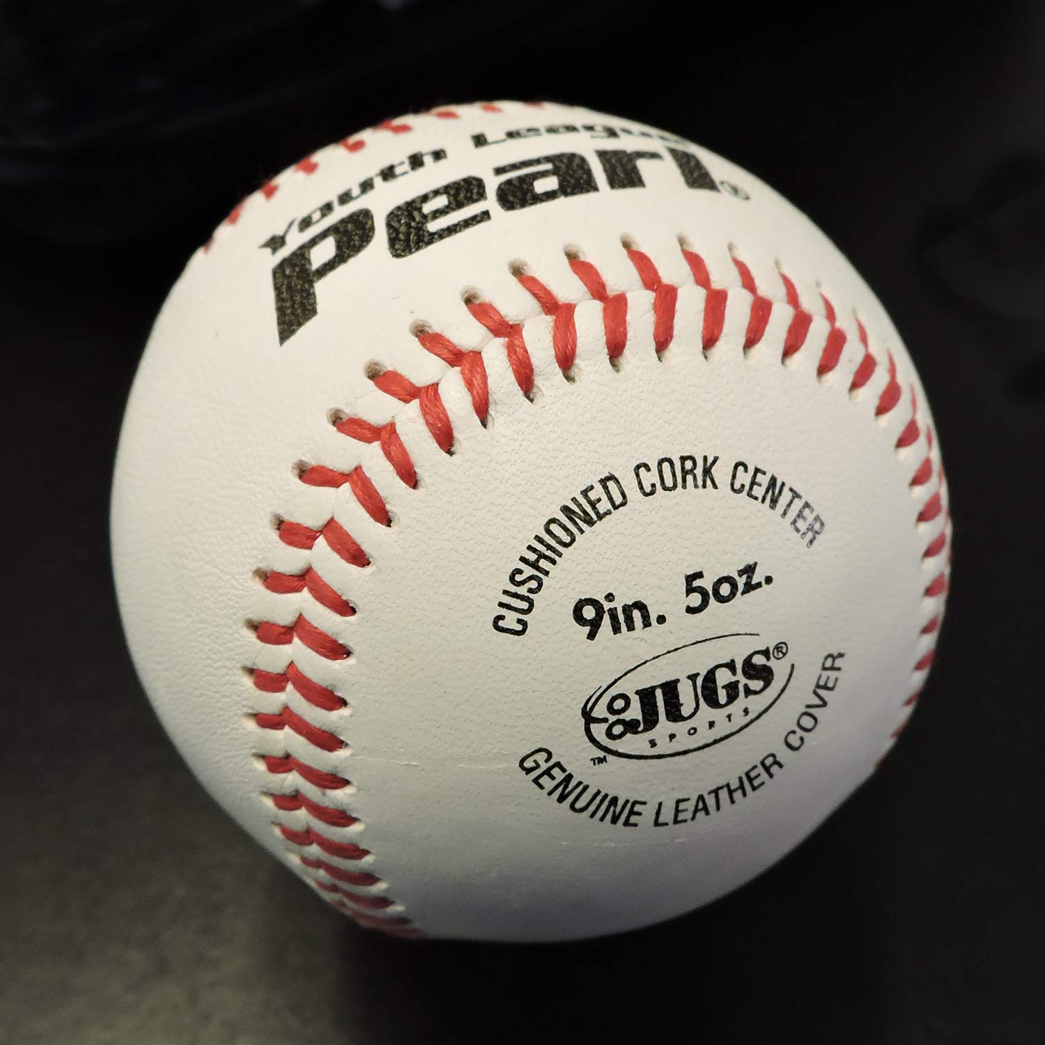 Jugs Bucket of Youth League Pearl Baseballs - 4 Dozen Leather Pitching Machine Baseballs with Pujols Bucket & Lid | Perfect for Baseball Practice, Training & Games