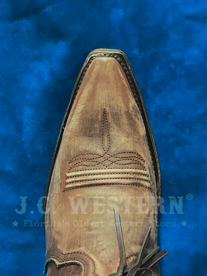 Circle G L6088 Women's Western Boots with Brick Fringe Detail - Brown Cowgirl Boots for Country Dancing & Rodeo Events