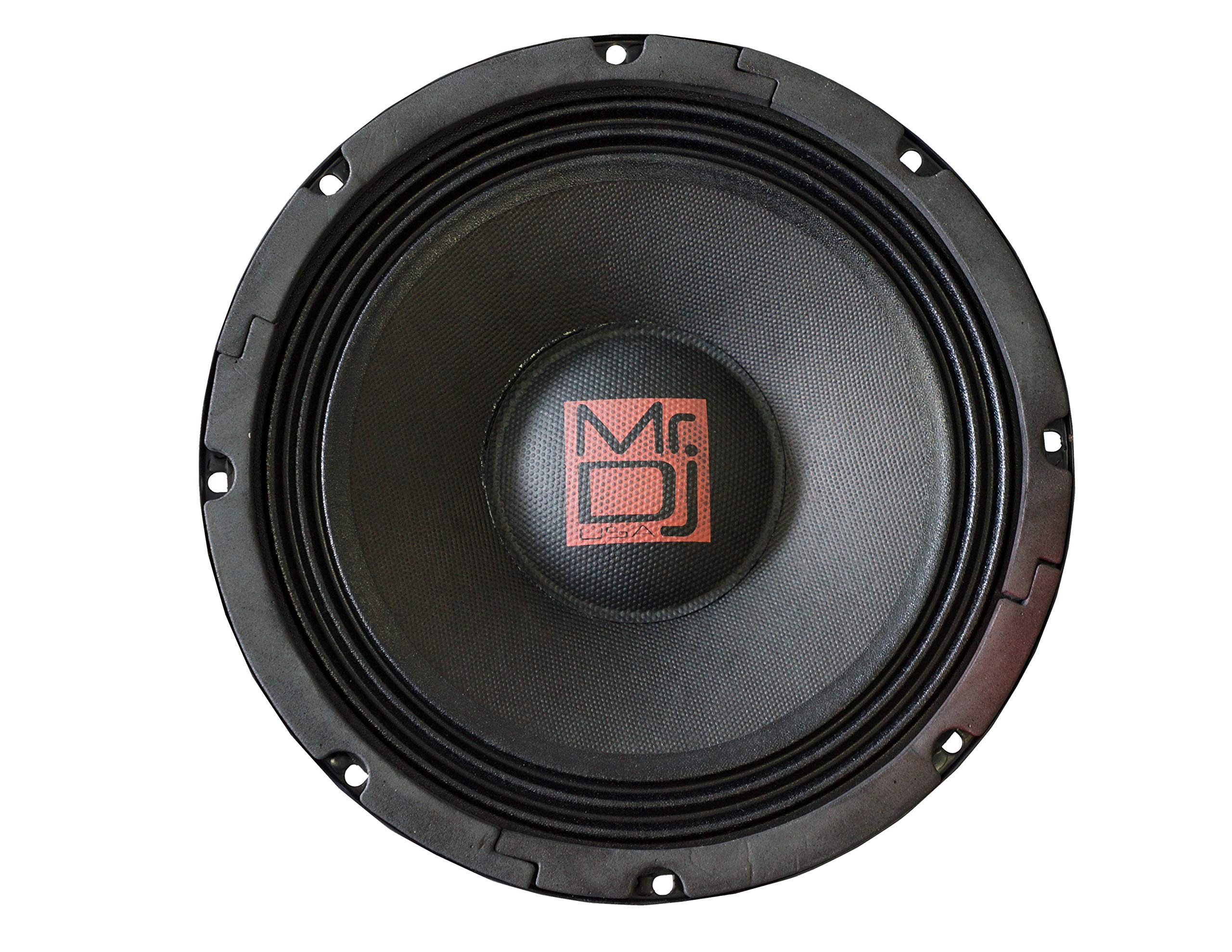Mr. DJ USA PRODW800 8 Inch 8 Ohm Subwoofer Replacement Speaker - High Performance Woofer for DJ, PA, Home Theater & Professional Audio Systems - Perfect for Clubs, Live Music Venues & Home Entertainment Setups