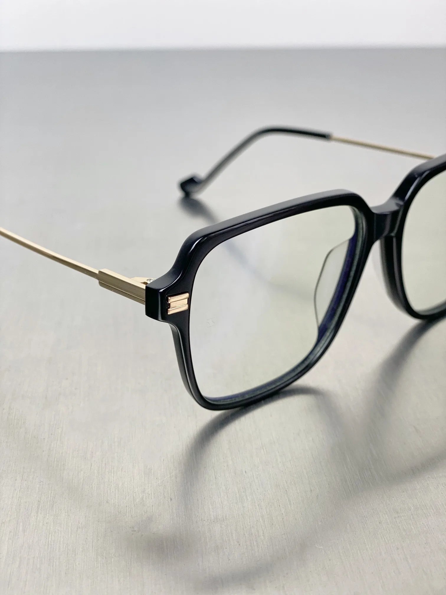 Aimee Unisex Full Rim Square Brow Line Acetate Eyeglasses 10544 - Stylish & Durable Eyewear for Men & Women - Perfect for Work, Reading & Fashion Accessories