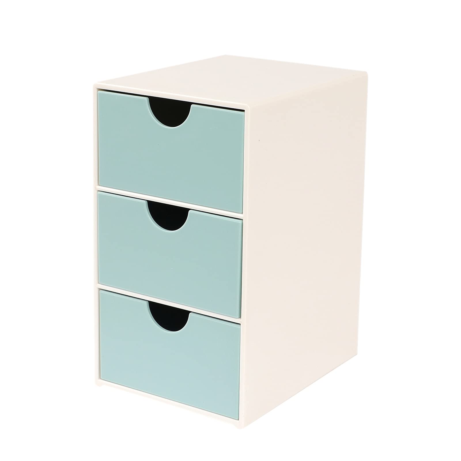 3-Drawer Desktop Storage Organizer - Home & Office Stationery Supplies Organizer with Drawers - Perfect for Desk, Countertop, and Workspace Organization (Ideal for Pens, Paper Clips, Sticky Notes & Office Supplies)