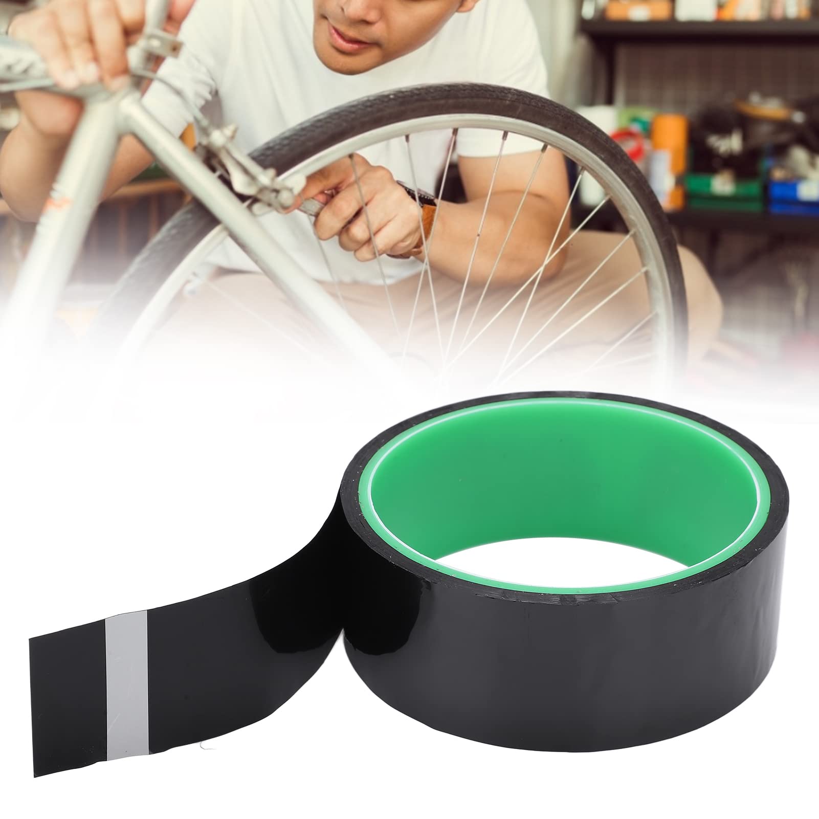 Dilwe 33mm x 10M Tubeless Rim Tape - Lightweight Vacuum Sealing Tire Pad for Mountain & Road Bikes - Perfect for MTB, Gravel & Commuter Cycling Accessories