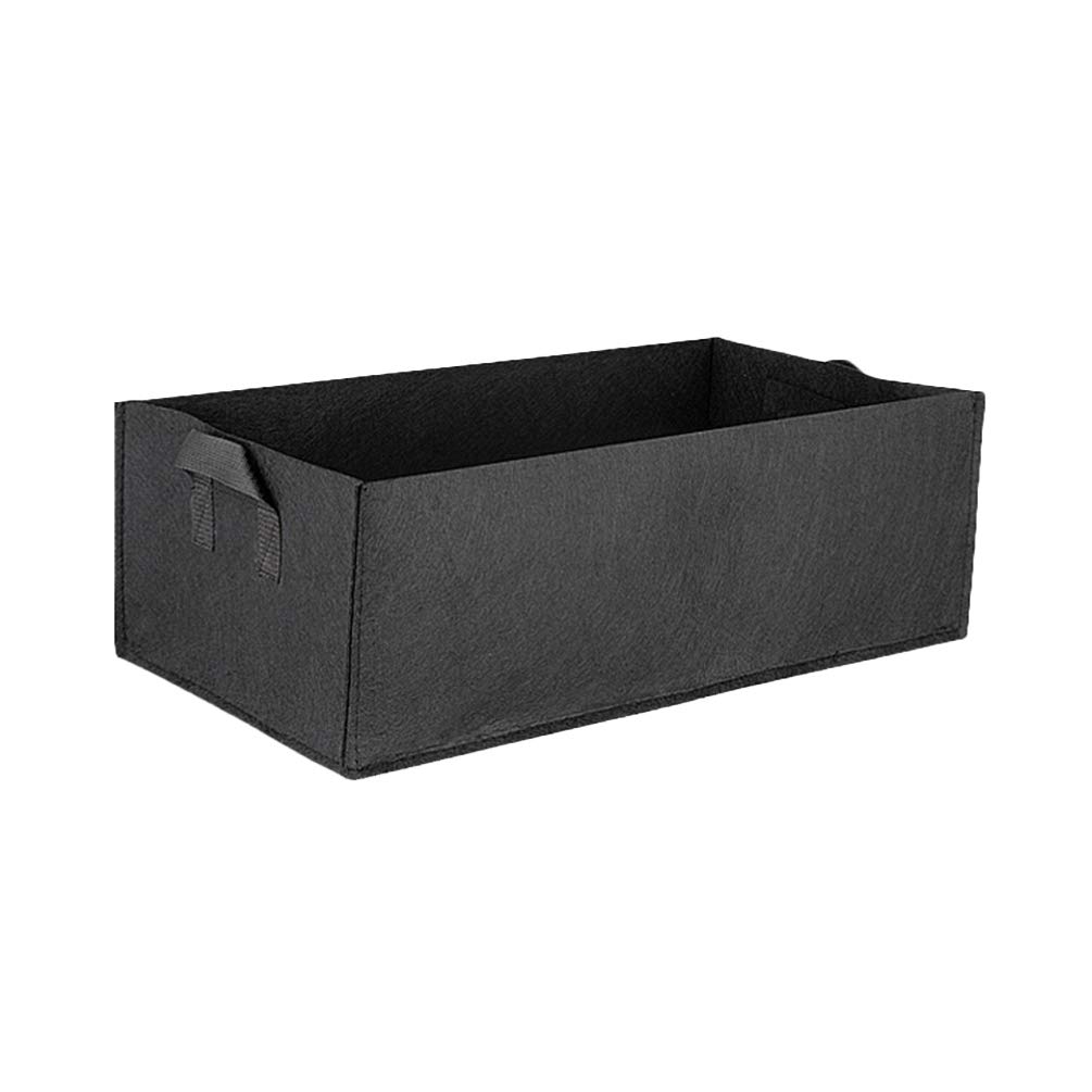 YARDWE 6-Pack Square Potato Grow Bags - Smart Fabric Planters with Handles for Vegetables, Herbs & Garden Planting (Size S) - Perfect for Patio, Balcony & Indoor Gardening