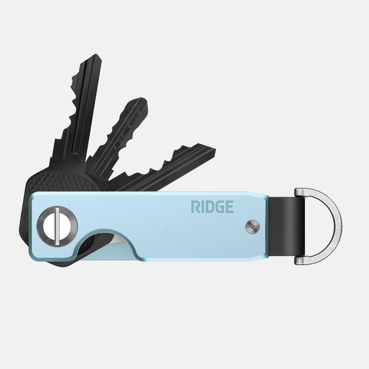 Ridge KeyCase Sea Glass - Slim RFID Blocking Aluminum Key Holder for Men & Women | Perfect for Travel, Home & Office Organization