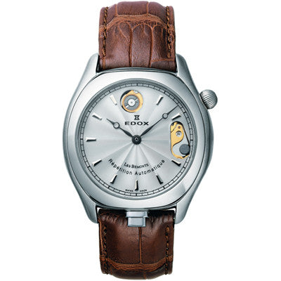 Edox Les Bemonts 5 Minute Repeater Luxury Men's Watch 87001 3 AIN - Swiss Automatic Movement, Skeleton Dial for Business & Formal Occasions