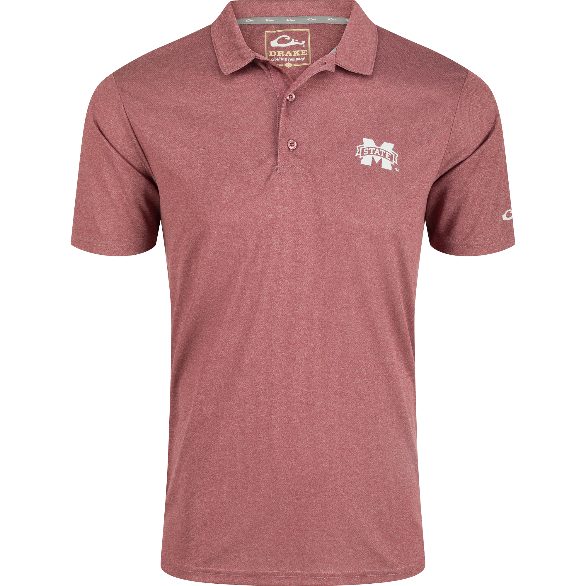 Mississippi State Vintage Heather Polo Shirt for Men - Comfortable Cotton Blend, Retro College Style - Perfect for Game Day, Tailgating & Casual Wear