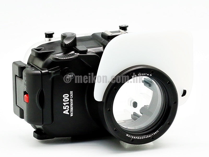 Sony A5100 40m/130ft Waterproof Underwater Camera Housing Case for Diving, Snorkeling & Marine Photography - Compatible with Sony A5100 Mirrorless Camera