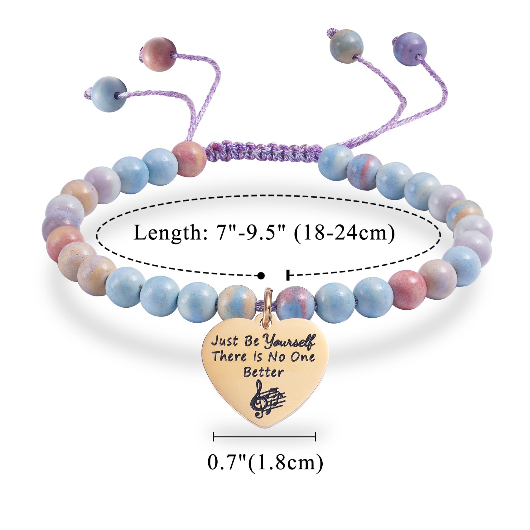 Taylor Swift Inspired Natural Stone Bracelet - Handmade Adjustable Beaded Bracelet for Women, Girls, Teens - Perfect Gift for Fans, Daughters, Friends - Great for Concerts, Birthdays, Everyday Wear