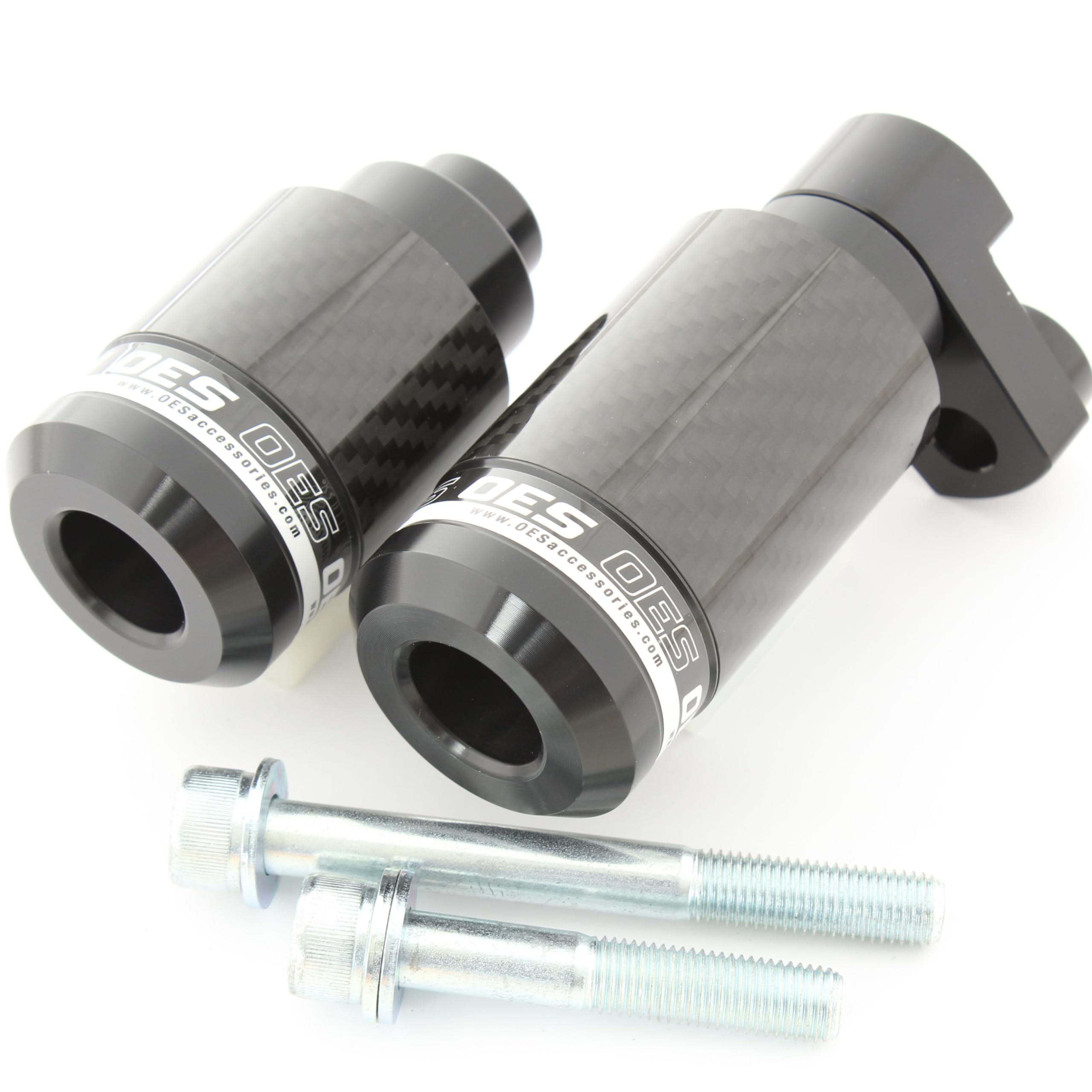 OES Carbon Frame Sliders for Yamaha YZF R6 (2008-2016) - No Cut Installation, Durable White Protection for Racing & Street Riding
