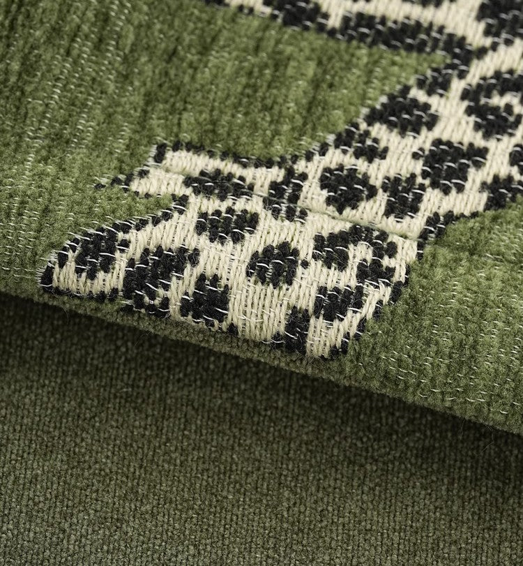 Modern Green Decorative Pillow Covers - Large Cheetah Print Sofa Pillow Cases for Couch, Abstract Throw Pillows for Living Room - Perfect for Home Decor, Accent Seating & Cozy Living Spaces