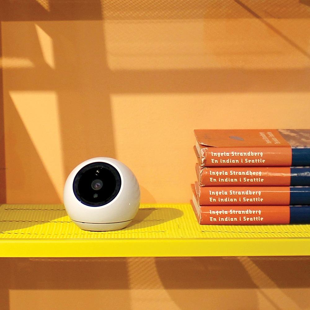 Amaryllo Apollo 1080p HD Auto-Tracking Biometric Security Camera - Indoor Smart Surveillance with 1-Year 24/7 Cloud Recording (White) | Ideal for Home, Office & Business Security Monitoring