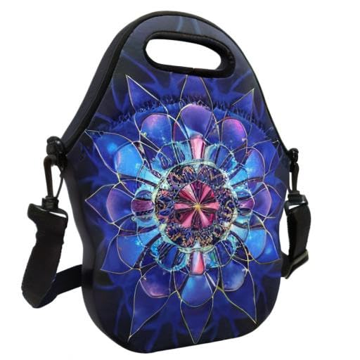 Insulated Neoprene Lunch Bag for Work & Travel - Blue